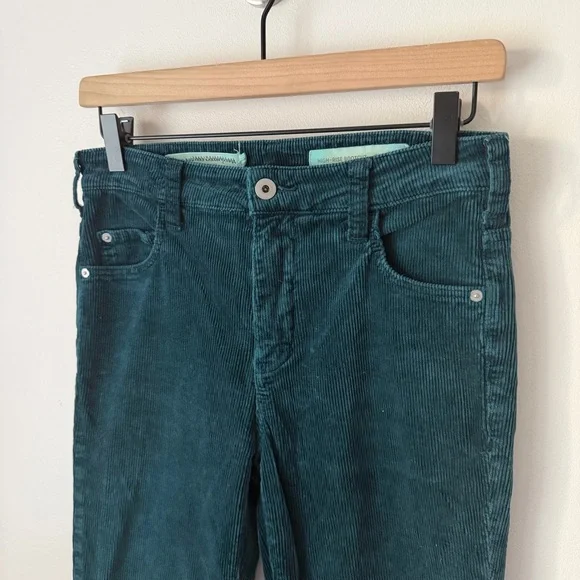Pilcro and the Letterpress Teal Corduroy Flare Pants - Picture 5 of 12